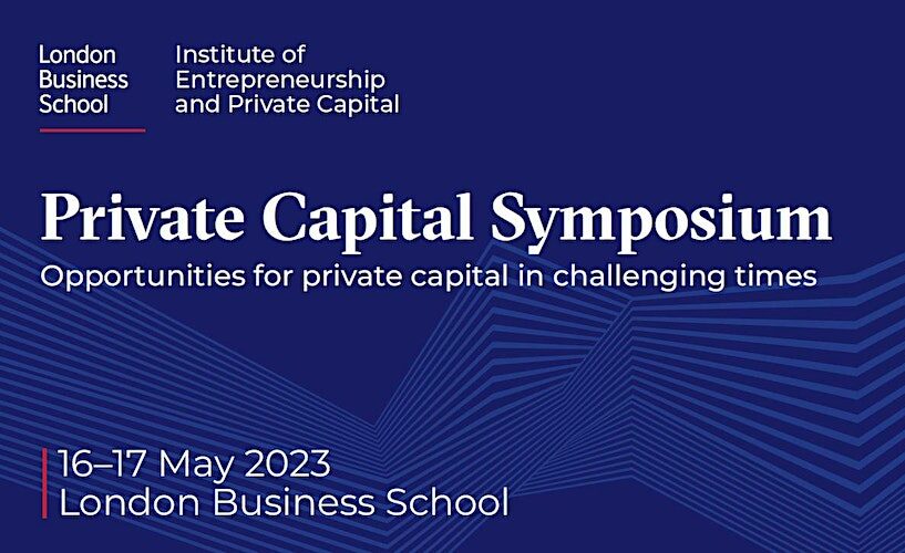 Pascal Böni holds Keynote Speech at the London Business School (LBS) Private Capital Symposium in May 2023
