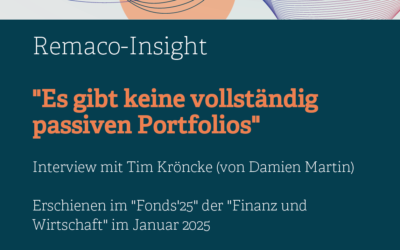 Remaco-Insight: Es gibt keine vollständig passiven Portfolios